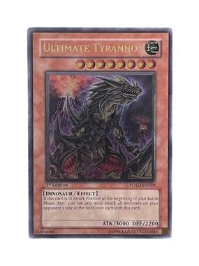 YuGiOh Ultimate Tyranno POTD-EN020 Ultimate Rare 1st Edition VLP
